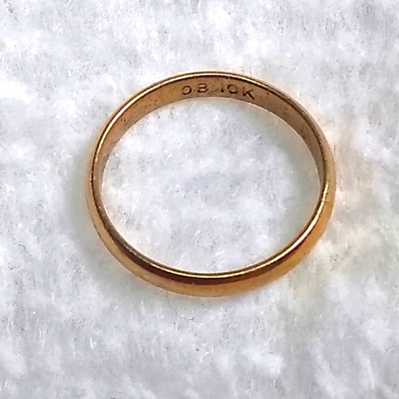 10KT Solid Gold Child's Promise Ring / Band or Wedding Charm - Picture 1 of 5